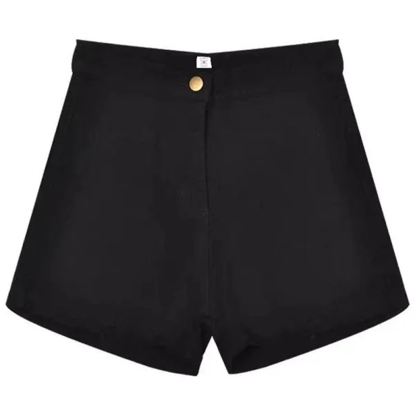 Denim shorts Female Hottie high-waisted stretch hips tall slim black hot pants straight leg dance shorts new summer style - Image 5